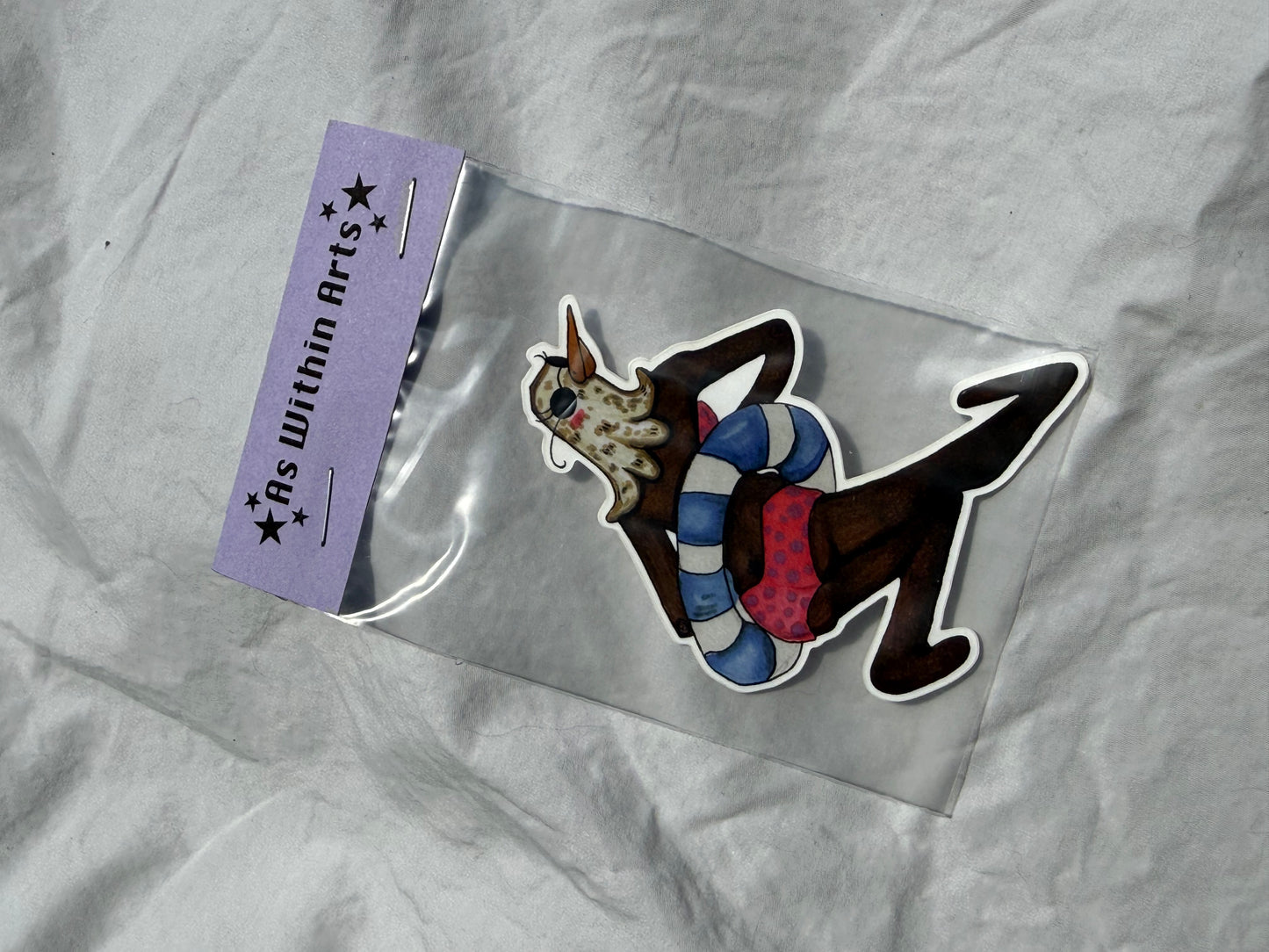 'Pink Sea Gal' vinyl sticker