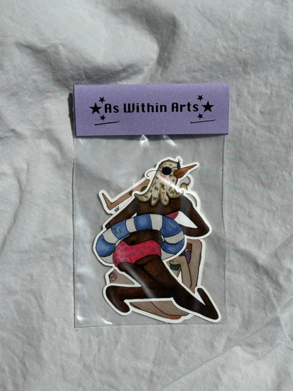 'Sea Gals' sticker three pack